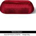 Velvet Jewelry Display Stand, 3-Size Ring Holder & Bangle Organizer (Red, M)