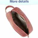 Makeup Bag Travel Cosmetic Bag for Women,Zipper Make Up Pouch with Handle Velvet Soft Toiletry Organizer Storage Bag Cosmetic Travel Cloth Bag(Pink)