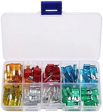 120 Pieces 5A 10A 15A 20A 25A 30A Mini Blade Fuse Assortment Automotive Car Truck Fuses