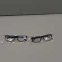 Gaoye 2-Pack of Reading Glasses +0.75 - Blue-Light Filter, UV Protection - Readers with Rectangle Frames (Black)