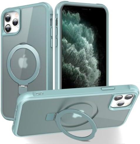PIXIU Strong Magnetic for iPhone 11 case Compatible with Mag-Safe, Built-in Invisible Stand,Military Shockproof Slim Protective Matte Phone Cover for iPhone 11 6.1" -Teal