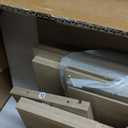 Iwell Storage Cabinet with 2 Drawers & Adjustable Shelves, Cupboard, Floor Cabinet for Living Room, Home Office, Rustic Brown