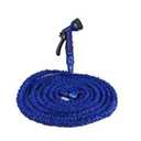 Expandable Garden Hose 150 ft Water Hose with 10 Function Spray Nozzle, Lightweight Flexible Hose with 3/4 Inch Solid Fittings and 4-Layer Latex Core, 150ft Retractable Stretch Hose (Blue)