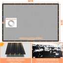 Riare 90% Black Shade Cloth- 20 x 30FT Sunblock Garden Shade Cloth, Sun Shade Mesh Tarp with Reinforced Grommets for Garden, Greenhouse, Patio, Backyard, Plants, Chicken Coop, Pergola