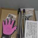 B-Land Carpet Rake for Pet Hair Removal, Reusable Pet Hair Remover with 60 Adjustable Long Handle, Carpet Scraper Dog Cat Hair Remover Tool for Rugs, Mats