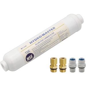 HYDRO MASTER IN-LINE POST CARBON FILTER With 1/4-Inch NPT Connection, 10 Inch x 2 Inch. (5 Piece Set)