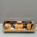 Homeleo Set of 4 Solar Pumpkin Ghost Lights for Halloween Decorations Outdoor, Light up Floating Scary Ghosts Pumpkins Witch Hat Stake Lights for Porch Yard Outside Pathway Halloween Party Decor