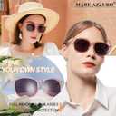 MARE AZZURO Outdoor Reading Sunglasses Women 0.50 0.75 1.00 1.25 1.50 1.75 2.00 2.25 2.50 2.75 3.00 3.25 3.50 3.75 4.00 (Pink, 0.75)