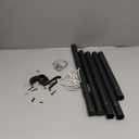 Closet Rods for Hanging Clothes, 17 to 84 Inches Stepless Adjustable Metal Closet Rod, 1.3 Inches Heavy Duty Clothes Hanging Rod for Closet Wardrobes Laundry RV, Black