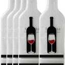 5 Pack Reusable Wine Bag for Travel Wine Bottle Protector Sleeve for Airplane Car Cruise Protection Luggage Leak-proof