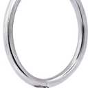 JushengXMX Metal Curtain Rings with Eyelet 1.49” Inner Diameter,Fits Up to 1 1/4-Inch Rod (Satin Nickel,36Pcs)