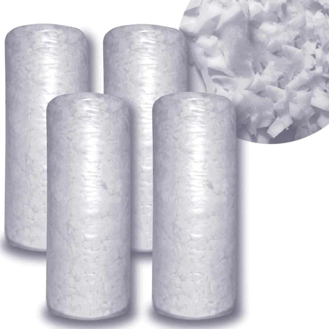 BOXIN Bean Bag Filler,20 LBS Shredded Memory Foam Filling for Bean Bag Refill Pillow Dog Bed Chairs Ottoman Couch Cushion Stuffed Animals Arts Crafts (White)
