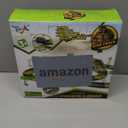 Dinosaur Toys,Create A Dinosaur World Road Race,Flexible Track Playset and 2 pcs Cool Dinosaur car for 3 4 5 6 Year & Up Old boy Girls Best Gift (Green)