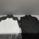 Dalavch 4 Pack Womens Thermal Turtleneck Shirts, Women Turtle Neck Fleece Lined Compression Long Sleeve Base Layer Tops (Small, 2 Black 1 Heather Gray 1 White)