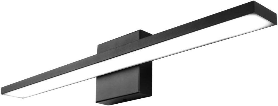 Ralbay 24 inch Modern LED Black Vanity Light 20W Frosted Aluminum for Bathroom Vanity Lighting Fixtures Natural White 4500K