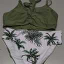 Dearnow Girls Swimsuits Bikini Set Two Piece Bathing Suit Criss Cross Girls' Swimwear with Chest Pad 15-16