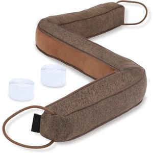 KAKICLAY 48 Inch Draft Stopper for Bottom of Doors and Windows, Heavy Duty Sound Proof Door Draft Guard Gap Snake, Weighted Under Door Noise/ Cold Air/ Wind Blocker, 2.6Lbs