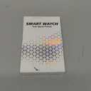 YMZ Smart Watch for Men Women, IP68 Waterproof, Bluetooth Calling, Fitness Tracker, Sleep Monitoring, 1.85'' DIY Dial, AI Built-in, 7 Days Battery, Compatible with Android & iOS (Pitch black)