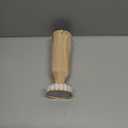 Round Beaded Pedestal Stand, Wood 4 x 10 Inch