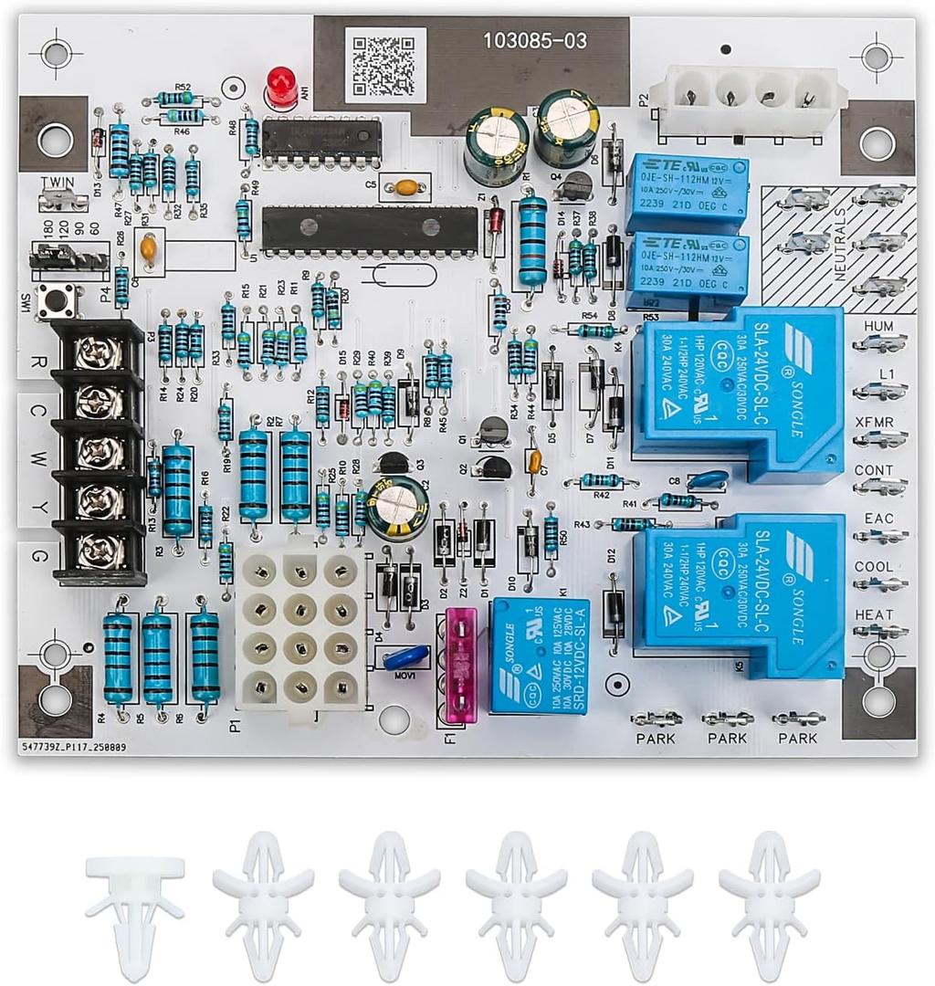94W83 Ignition Control Board Replacement for Lennox Furnace Control Board 103085-02, 103085-03,1012-977A-I, 1012-83-9674 Single-Stage PSC Motors, 18-30 VAC