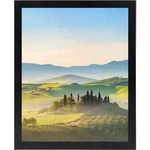 HUKONHEP 13x14 Black Picture Frames, Photos Frame with Plexiglass, Wall Gallery Photo Frames, Horizontal and Vertical for Wall Mounting, Home Office Decoration