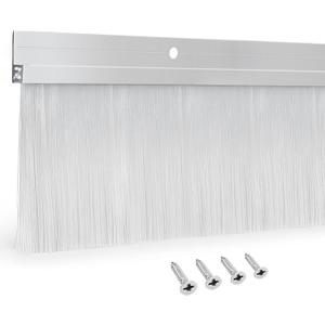 1 Set Door Brush Sweep – 2.80" x 39.3" CEPIA Garage Door Seal –White Roll Up & Exterior Door Sweep for Bottom Gap Protection (39.3 in / 1000 mm)