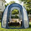 WildFinder 10x10 Pop Up Screen House Tent, Portable Screened Canopy with Mesh Walls, Waterproof Instant Gazebo, Backyard Shade Mosquito Tent for Patio, Backyard, Deck and Camping, Fits 4-6 Person