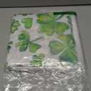 Horaldaily St. Patrick's Day Rectangular Tablecloth 60120 Inch, Watercolor Shamrock Washable Table Cover for Party Picnic Dinner Decor (Green)