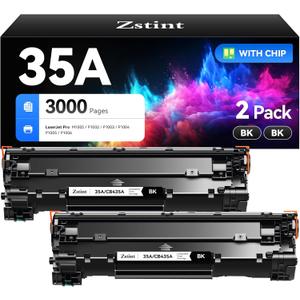 35A Black Toner Cartridge 2-Pack Replacement for HP 35A CB435A Compatible with HP LaserJet P1005 P1006 P1007 P1008 P1009 P1002 P1003 P1102w P1109w Pro MFP M1212nf M1217nfw M1522nf M1120 P1505 Printer