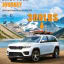 KINGGERI 300lbs All Aluminum Roof Rack Cross Bars Compatible with Jeep Grand Cherokee L 2021-2026 and 2022-2026 Grand Cherokee WL Lockable Heavy Duty Crossbars Rooftop Cargo Basket Luggage Kayak