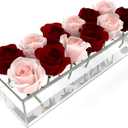 Clear Acrylic Flower Vase Rectangular Floral Centerpiece for Dining Table Modern Flower Arrangement for Home Decor or Weddings
Flower Vase 3 Pack 12x4x2.5
