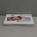 Wireless Keyboard and Mouse Combo, Retro Round Keycaps, Full-Size Cute Typewriter Keyboard with Large Phone/Tablet Holder, Auto-Sleep, 2.4GHz Cordless Connection for Windows/PC/Laptop (Sky Blue)