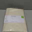 ROYALE LINENS 300 Thread Count 100% Long Staple Combed Cotton Fitted Sheet Queen - Super Soft Deep Pocket Bottom Sheet - Fitted Sheets Only - Elastic Sheets (Queen, Cream)