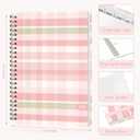 2026 Planner, Weekly and Monthly Calendar Planner Book, Jan 2026 - Dec 2026, Planning Agenda for Desk Accessories and School Supplies - A5 (6.3'' x 8.5'') (Pink-Green Plaid)