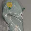 Jessica Simpson Women's Plush Faux Fur Fuzzy Slide on Open Toe Slipper with Memory Foam X-Large (Mint)