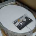 USHOWER Brushed Gold Oval Bathroom Mirror 20x28 Inch