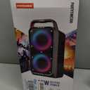 Portable Bluetooth Speaker: 240W Peak Powerful Loud Sound Deep Bass Wireless Boombox Large Subwoofer 15 Hours Battery Life Fast Charging with Led Light Show for Party Outdoor Camping Backyard (Orange)