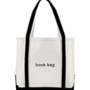 Medium Luxe Canvas Tote - Book Club