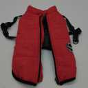 AIMYDOG Warm Dog Winter Coat, Fashion Sports Dog Cold Weather Jacket with Built-in Harness, Reflective & Adjustable Comfortable Pet Vest, Waterproof Windproof Dog Apparel for Small Dogs (Red), L