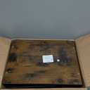 VASAGLE Storage Cart with Pull-Out Baskets, 5-Tier Kitchen Cart with Wheels, Handle, 12.5 x 15.8 x 37.4 Inches, Rustic Brown and Ink Black ULRC041K01