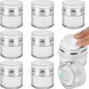 8 Pcs Airless Cream Jar, 0.5 Oz Vacuum Bottle, Portable Refillable Cosmetic Container, Moisturizer Container for Creams, Gels & Lotions, Skincare Cream