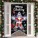 Griswold Family Cousin Eddie Christmas Vacation Door Cover - Funny Christmas Banner Decor for Home & Party