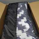 GENIMO Outdoor Rug for Patio Clearance,9'x12' Waterproof Large Mat,Reversible Plastic Camping Rugs,Rv,Porch,Deck,Camper,Balcony,Backyard (Navy Blue & White)