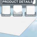 Wonderjune 24" x 48" x 1/8" White Acrylic Sheets Translucent White Cast Acrylic Plastic Sheet Cut to Size for DIY Craft Projects Display Cases Signs Sneeze Guard