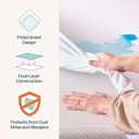 Linenspa Waterproof Mattress Protector, Queen Size Fitted Sheet Style, Breathable, Machine Washable & Dryer Safe, White