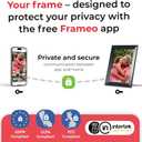 Digital Picture Frame, 10.1'' Frameo Digital Frame Wifi, 32GB Memory, 1280*800 HD Touch Screen Digital Photo Frame, Wall Mountable, Share Instantly, Anniversary, Birthday Gifts for Women, Mom, Golden