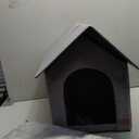 Indoor Dog House with Washable Plush Cushion - Small Size, Suitable for Small Dogs & Adult Cats