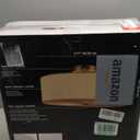 GLOBE Electric 2-Light Flush Mount Ceiling Light, Matte Brass Finish, White Linen Shade, E26 Base, Dimmable, Minimalist Home Lighting, 60998