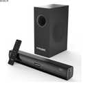 Home Theater Sound Bar Subwoofer, Sound Bar Bluetooth Surround Speakers, TV Speakers Sound Bars Bluetooth Hdmi(ARC) Optical Coaxial AUX USB 2.1ch Home Audio Sound System TV PC Wall Mount, Black