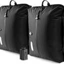 Travel Vacuum Bags with PumpElectric Wireless Air Pump, Double layer Vacuum Bags for Travel, 2PC travel vacuum bags for luggage with IP67 Waterproof (2PC+Pump)